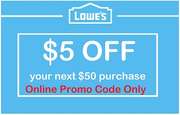 Two (2) Lowes $5 off $50 Coupons Code Only- By Email - EXPIRES:03/27/2024